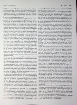Vorschauseite 2: Anspruch auf Kostenübernahme für eine ambulante Psychotherapie durch nicht zugelassenen Psychotherapeuten