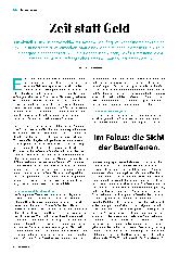 Vorschauseite 1: Zeit statt Geld