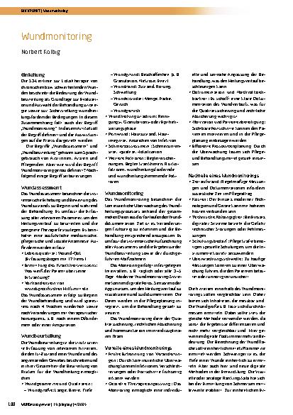 Vorschauseite 1: Wundmonitoring
