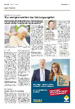 Vorschauseite 1: Nur wenige erweitern das Leistungsangebot.
