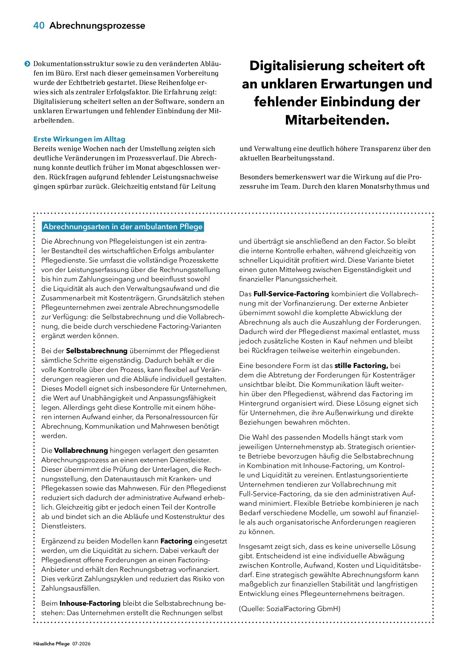 Vorschauseite 3: Von starren Routinen zu klaren Abläufen
