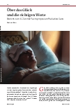 Vorschauseite 1: Über das Glück und die richtigen Worte - Bericht zum 6. Zürcher Fachsymposium Palliative Care