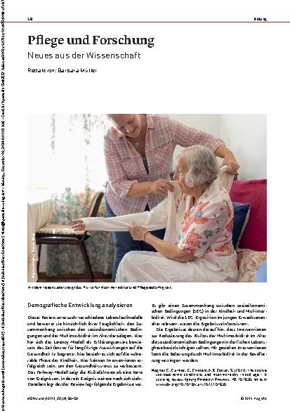 Vorschauseite 1: Pflege und Forschung: Neues aus der Wissenschaft