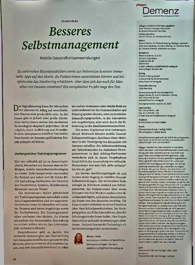 Vorschauseite 1: Besseres Selbstmanagement: Mobile Gesundheitsanwendungen