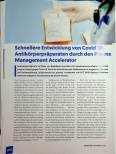 Vorschauseite 1: Schnellere Entwicklung von Covid-Antikörperpräparaten durch den Plasma-Management-Accelerator