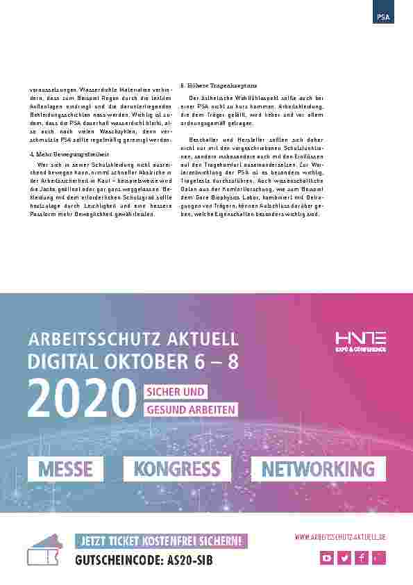 Vorschauseite 2: Auswahl von Schutzkleidung - Worauf Sicherheitsbeauftragte achten