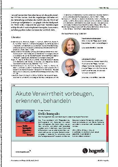 Vorschauseite 4: Die Poppy Flower Nichtpharmakologische Interventionen durch Pflegefachpersonen bei Menschen mit Demenz