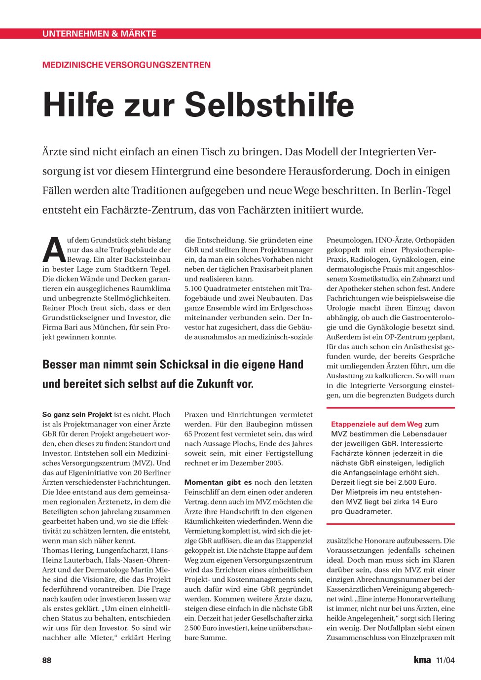Vorschauseite 1: Hilfe zur Selbsthilfe