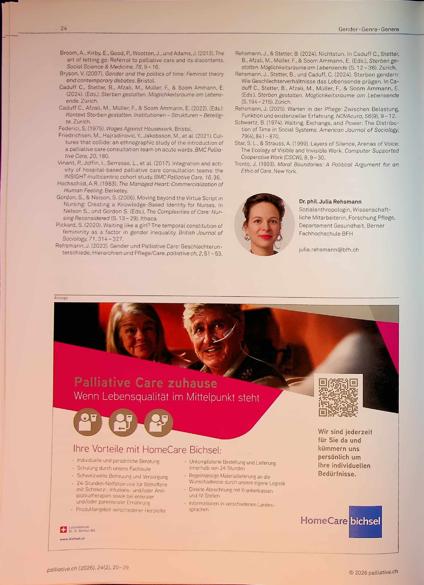 Vorschauseite 5: Die Zeit der anderen: Warten und Gender in der Palliative Care