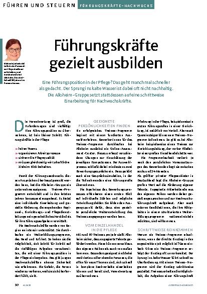 Vorschauseite 1: Führungskräfte gezielt ausbilden