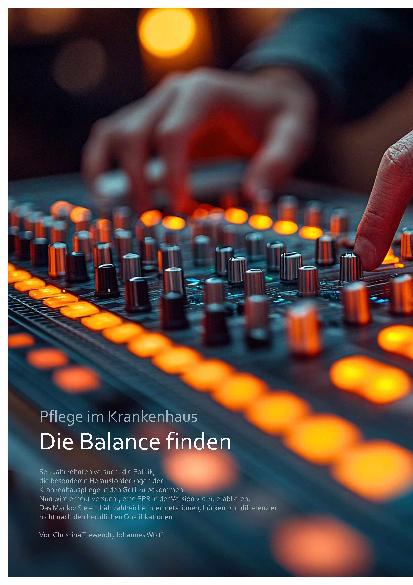 Vorschauseite 1: Pflege im Krankenhaus Die Balance finden