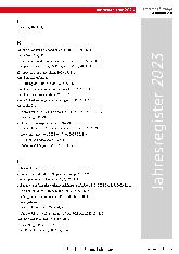 Vorschauseite 5: Jahresregister 2023