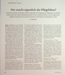 Vorschauseite 1: Wer macht eigentlich die Pflegelöhne?