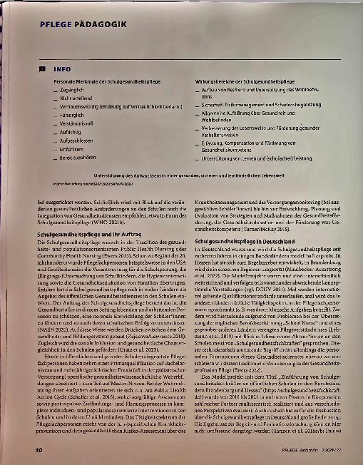 Vorschauseite 3: Gesundheitsinformation im Schulalltag