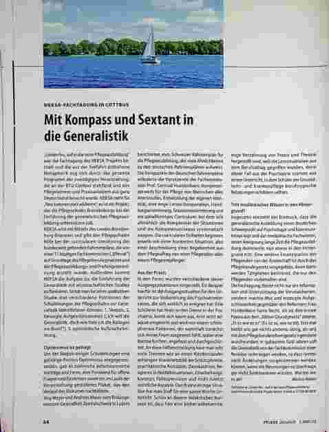 Vorschauseite 1: Mit Kompass und Sextant in die Generalistik