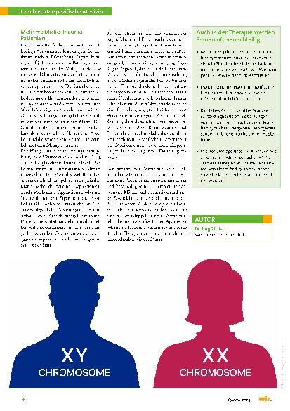 Vorschauseite 3: Frauen erkranken anders – Männer auch. Gender-Medizin: Das Immunsystem der Frauen ist Fluch und Segen zugleich.