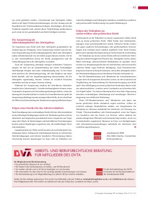 Vorschauseite 2: Neues aus der Rechtsprechstunde Streik und Streikrecht im Arbeitsverhältnis