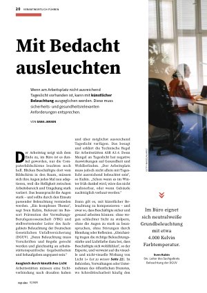 Vorschauseite 1: Mit Bedacht ausleuchten