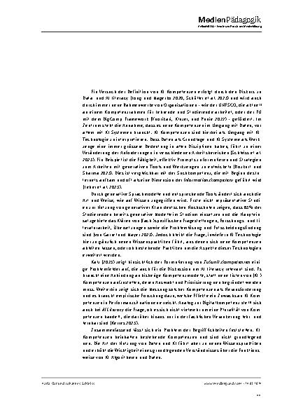 Vorschauseite 4: Künstliche Intelligenz im Kontext von Kompetenzen, Prüfungen und Lehr-Lern-Methoden: Alte und neue Gestaltungsfragen