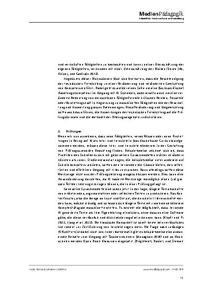 Vorschauseite 6: Künstliche Intelligenz im Kontext von Kompetenzen, Prüfungen und Lehr-Lern-Methoden: Alte und neue Gestaltungsfragen