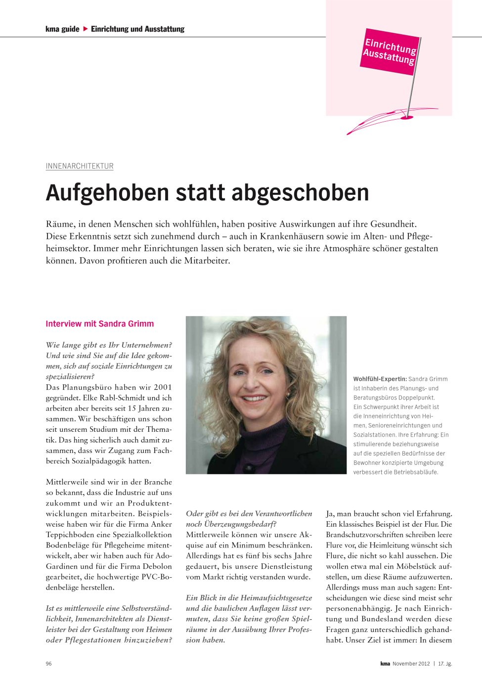 Vorschauseite 1: Aufgehoben statt abgeschoben