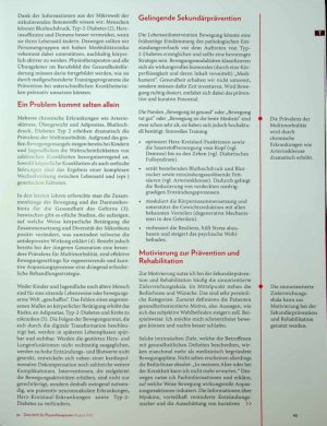 Vorschauseite 2: In Bewegung bleiben Sekundärund Tertiärprävention bei Multimorbidität