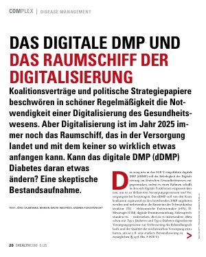 Vorschauseite 1: Das digitale DMP und das Raumschiff der Digitalisierung
