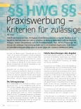 Vorschauseite 1: Praxiswerbung - Kriterien für zulässige Werbung