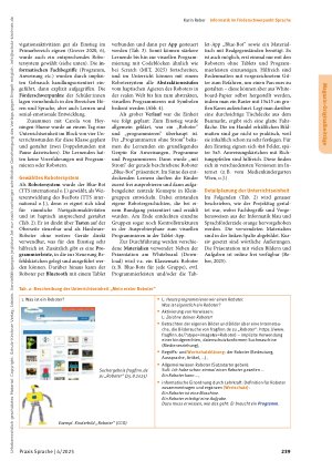 Vorschauseite 4: Informatik im Förderschwerpunkt Sprache: Vom „Coding unplugged“ zum Programmieren am Beispiel des Unterrichtsprojekts „Mein erster Roboter“