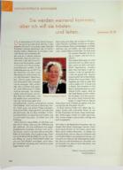 Vorschauseite 1: Sie werden weinend kommen, aber ich will sie trösten und leiten. (Jeremia 31,9)