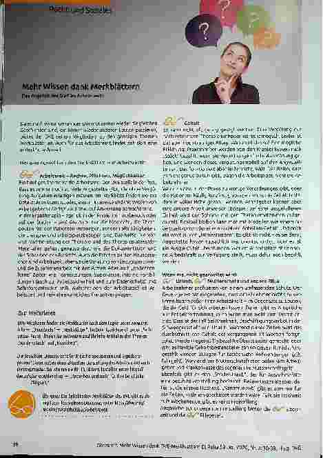 Vorschauseite 1: Mehr Wissen dank Merkblättern. Das Angebot des DVE im Arbeitsrecht.