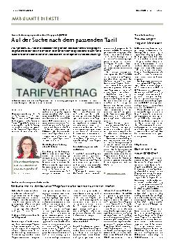 Vorschauseite 1: Auf der Suche nach dem passenden Tarif.