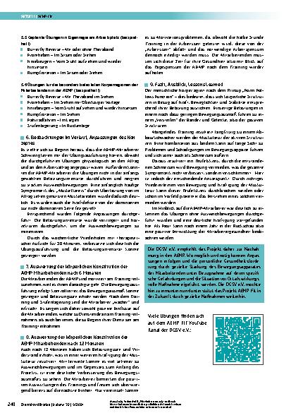 Vorschauseite 4: Projektbericht AEMP-FIT