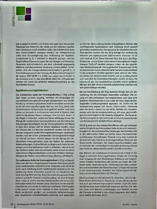 Vorschauseite 3: Polyvalente Immunglobulin-Substitution beim Multiplen Myelom
