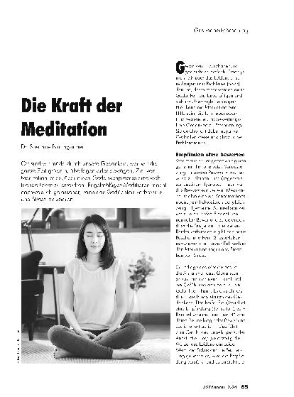 Vorschauseite 1: Die Kraft der Meditation
