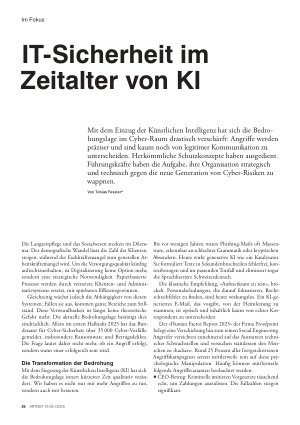 Vorschauseite 1: ITSicherheit im Zeitalter von KI