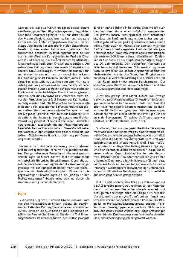 Vorschauseite 6: Die Akademisierung von Gesundheitsberufen - Auf den Spuren der Pflege?