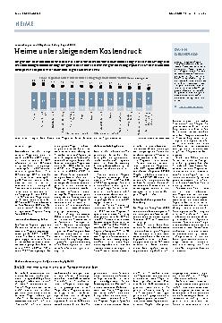 Vorschauseite 1: Heime unter steigendem Kostendruck