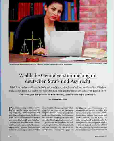 Vorschauseite 1: Weibliche Genitalverstümmelung im deutschen Strafund Asylrecht