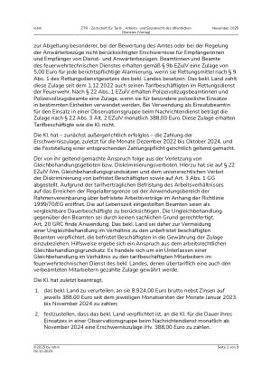 Vorschauseite 2: I. Tarifrecht Diskriminierungsschutz – Befristung auf Regelaltersgrenze