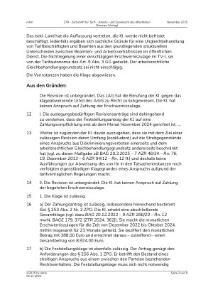 Vorschauseite 3: I. Tarifrecht Diskriminierungsschutz – Befristung auf Regelaltersgrenze