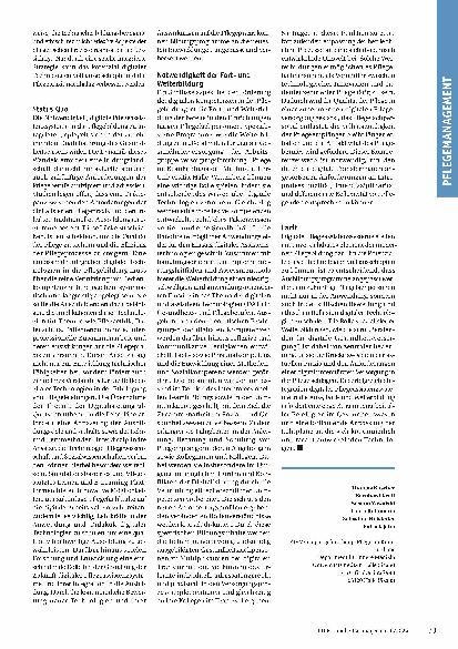 Vorschauseite 2: Digitale Pflegeassistenzsysteme - Ein Thema für die Aus-, Fortund Weiterbildung