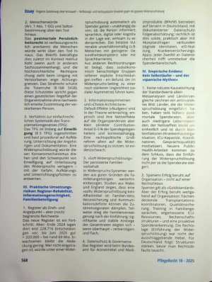 Vorschauseite 2: Fingierte Zustimmung ohne Vertrauen? - Verfassungsund rechtspolitische Einwände gegen die geplante Widerspruchslösung im Transplantationsrecht