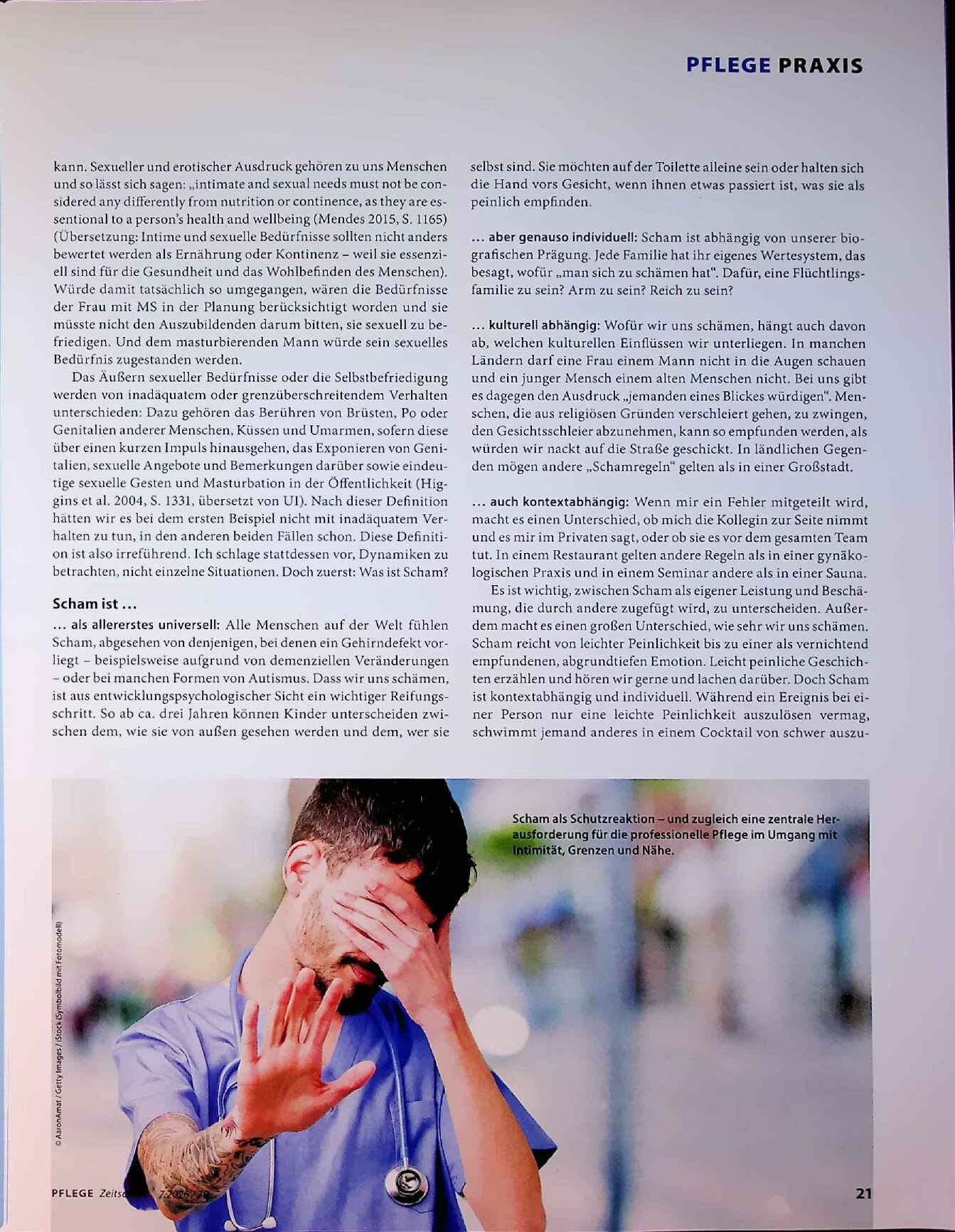 Vorschauseite 2: Sexualität, Pflege und Scham
