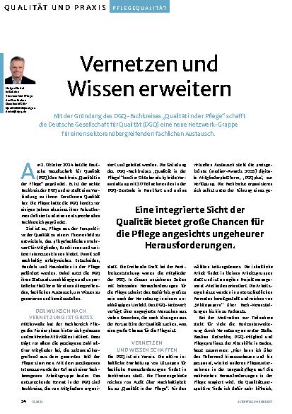 Vorschauseite 1: Vernetzen und Wissen erweitern