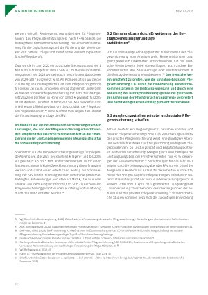 Vorschauseite 6: Empfehlungen des Deutschen Vereins zur Weiterentwicklung und nachhaltigen Finanzierung der Pflege – Teil 2