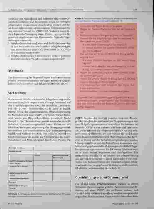 Vorschauseite 3: Gesundheitsverhalten und Bedürfnisse von Menschen mit COPD während der COVID-19-Pandemie
