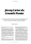 Vorschauseite 1: Jimmy Carter als Umwelt-Pionier