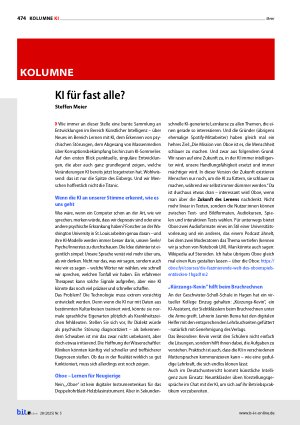 Vorschauseite 1: KI für fast alle?