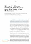 Vorschauseite 1: Siemens Healthineers startet mit „New Ambition“ in die dritte Phase seiner Strategie 2025.